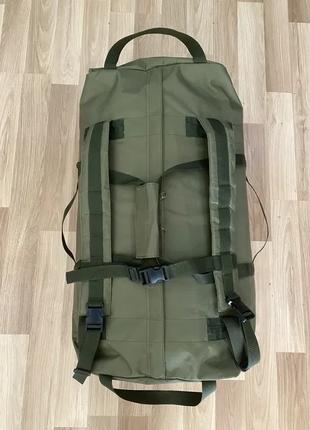 Армейская большая сумка баул / рюкзак на 130 л. - олива