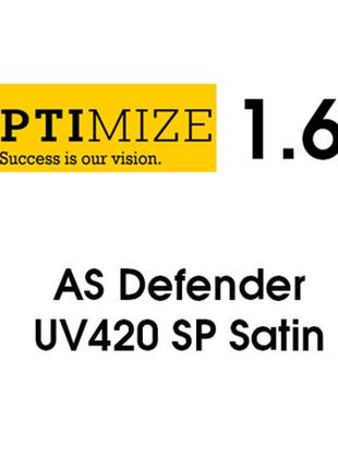 Линзы для Очков "OPTIMIZE" Single Vision 1.67 AS DEFENDER UV42...