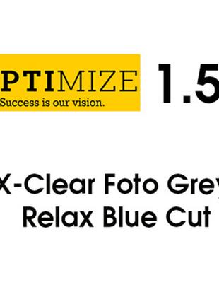 Линзы для Очков "OPTIMIZE" Single Vision 1.56 X-CLEAR FOTO Gre...