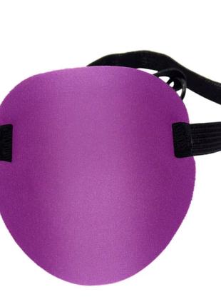 Глазная повязка на резинке ( на один глаз - окклюдер ) фиолетовая
