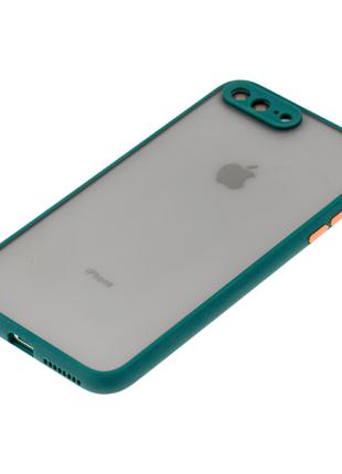 Противоударный матовый чехол для iPhone 7 8 Plus Темно-зеленый