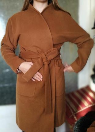 Пальто турецький кашемір+ підкладка 48 розмір