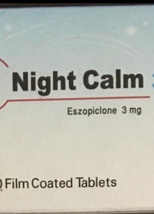 Night calm найт калм 20 таб снотворное успокоительное средство...