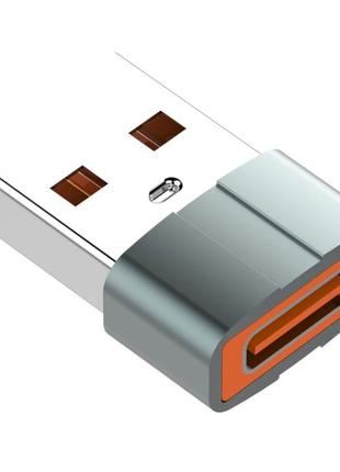Переходник LDNIO LC150 USB-AM to Type C Серый