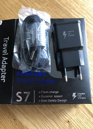 Зарядное устройство для Samsung + кабель micro USB FAST CHARGI...