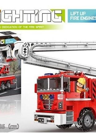 Детский блочный конструктор XB-03029 - Пожарная машина