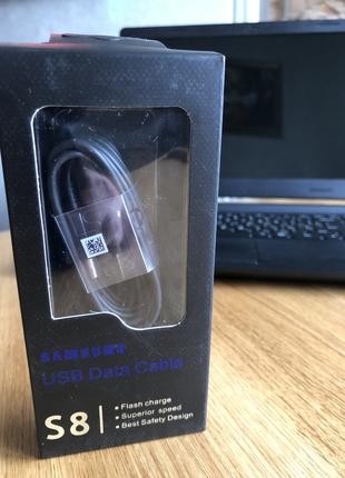 USB Кабель, шнур для Samsung S8, S9, S10 Type C 1 метр, Fast C...