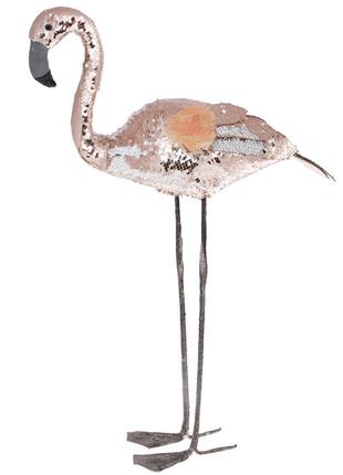 Декоративная фигура Фламинго 75см с декором из пайеток, цвет -...