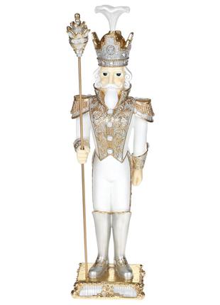 Декоративная фигура Щелкунчик, 66.5см, цвет - белый с золотом