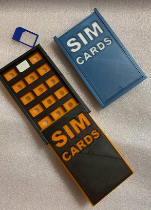 кошелёк кейс футляр для хранения сим карт Nano Sim Card