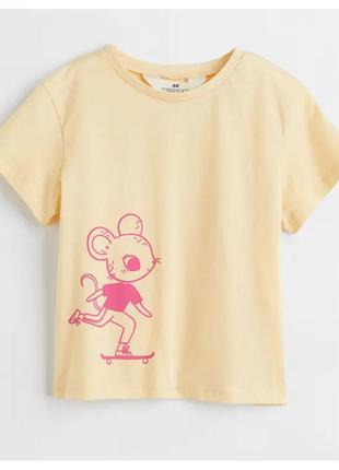 Дитяча футболка мишка h&m для дівчинки 95902