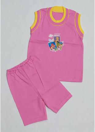 Дитячий літній костюм комплект літо на дівчинку 31901