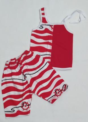 Дитячий літній костюм комплект хвилі на дівчинку 32501
