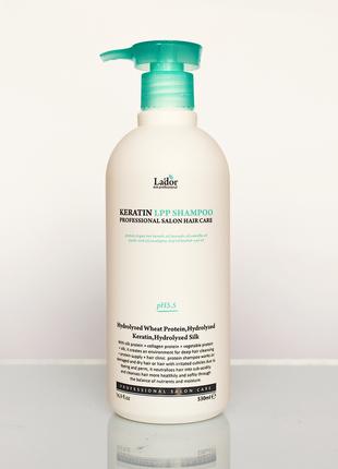 Кератиновый безсульфатный шампунь Lador Keratin LPP Shampoo