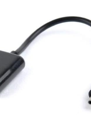 Адаптер Type-C->USB Cablexpert, 0.2м, OTG, black (A-OTG-CMAF2-...