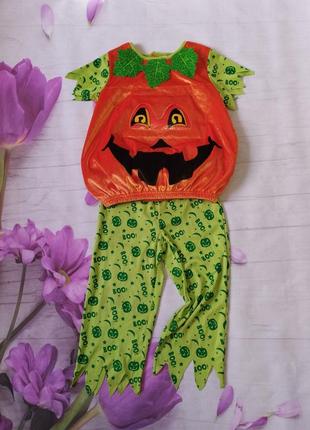 Карнавальный костюм на хэллоуин костюм тыквы тыковка гарбуз
