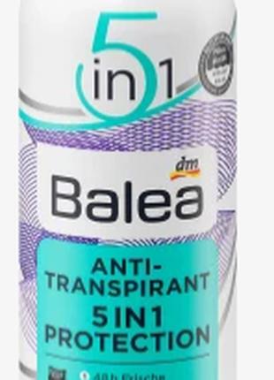 Спрей дезодорант антиперспірант аерозольний 5 в 1 захист Balea...