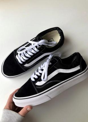 Замшеві, чорні кеди vans old skool , натуральна замша , наклад...