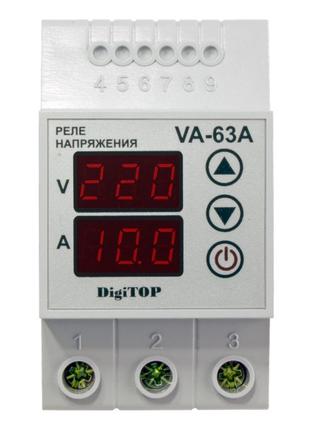 Реле напряжения с контролем тока VA-63A