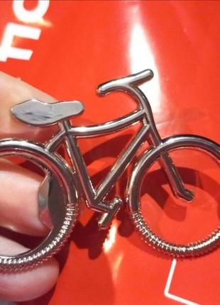 Брелок на ключі сувенір метал велосипед сріблястий метал відкр...