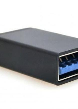 Адаптер Type-C->USB3.0 (M/F) Cablexpert, Black (A-USB3-CMAF-01...