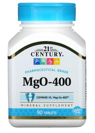 Магний, 400 мг, Magnesium, 21st Century, 90 таблеток