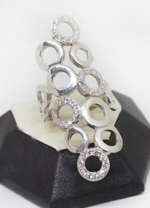 Серебряное кольцо с кубическим цирконом