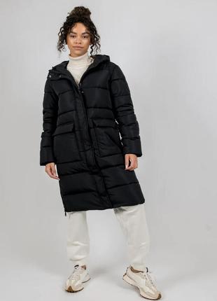 Черное зимнее пальто harriet размер на бирке: 10 (44)