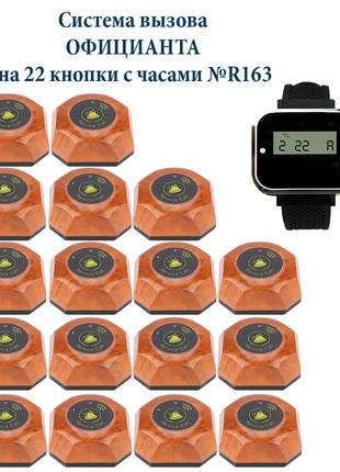 Система виклику персоналу: кнопки виклику з годинниками №R163