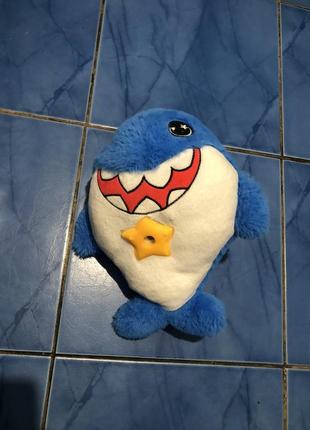 М'яка іграшка нічник-проектор зоряного неба "акула"