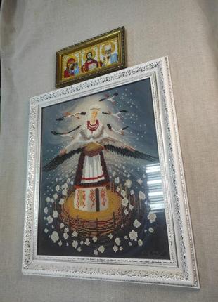 Ікона вишита бісером за мотивами картини о.шупляка