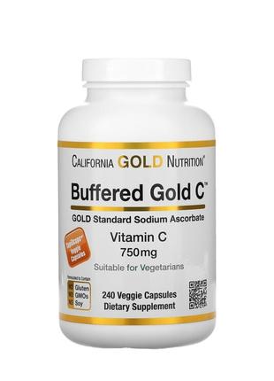 California Gold Nutrition, Gold C, буферизованный витамин C, а...