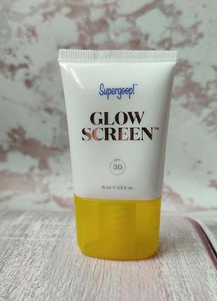 Сонцезахисний крем з сяючим ефектом supergoop glow screen spf30