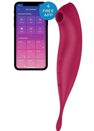 Смарт-вибратор для клитора с вакуумной стимуляцией Satisfyer T...