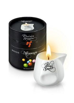 Масажна свічка Plaisirs Secrets Bubble Gum (80 мл) подарункова...
