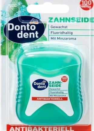 Dontodent Зубна нитка антибактеріальна, 100 м
