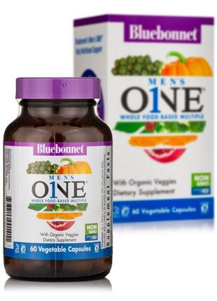 Вітаміни та мінерали Bluebonnet Nutrition Men`s ONE, 60 вегака...