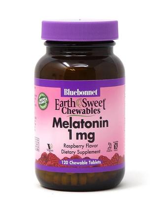 Натуральная добавка Bluebonnet Earth Sweet Chewables Melatonin...