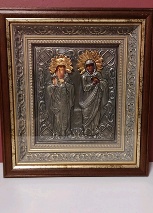 Ікона "Свяхач Харлампій і Свята Есавета "