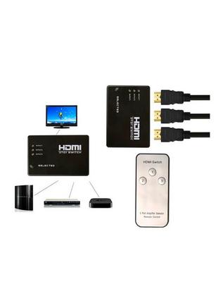 HDMI Переключатель Switch SY-301 на 3 порта HDMI с пультом ДУ