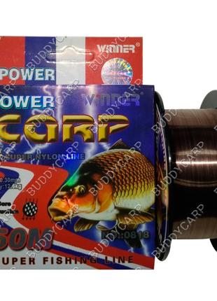 Леска 0.25 мм 150 метров 9.02 кг Winner Power Carp