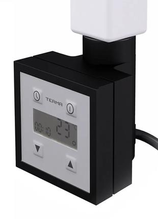 Черный TERMA KTX3 BLACK квадратный электроТЭН: LCD экран + рег...