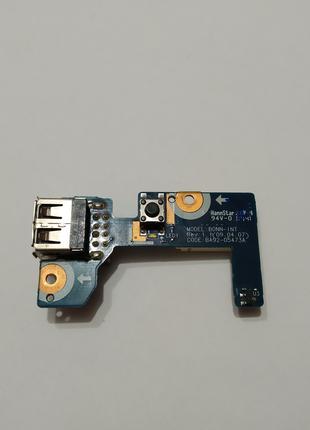 Плата USB кнопка включения SAMSUNG R518 R522 BA92-05473A