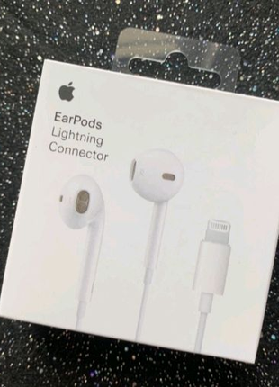 Наушники Apple lightning EarPods, гарнитура,лайтинг для айфон