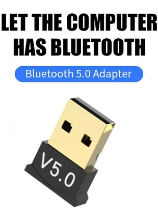 USB Bluetooth V5.0 адаптер для компьютера и ноутбука, OEM