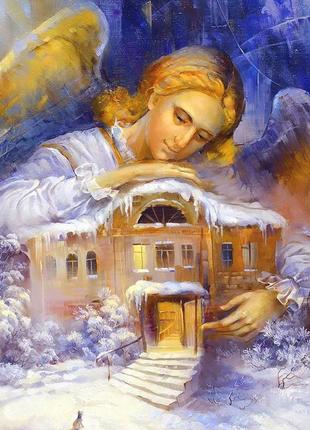 Картина по номерам 40×50 см Ангел-хранитель дома Kontur DS0427