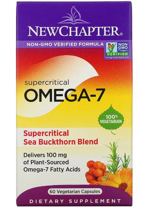 Омега-7, Supercritical Omega-7, New Chapter, 60 вегетарианских...
