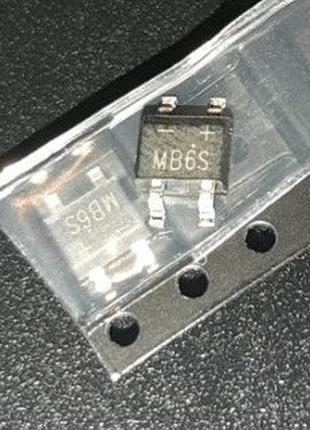 MB6S SMD диодный мост 0.5A, 600В, SOP4