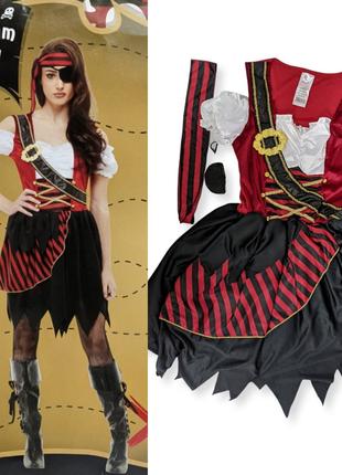 Карнавальный костюм женский разбойница Пират S-M