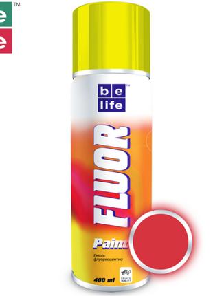 Аерозольна акрилова флуоресцентна фарба червона BeLife Fluor №...
